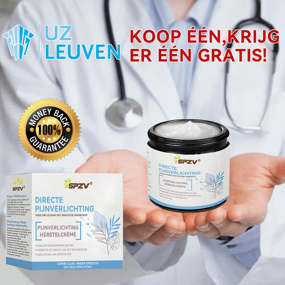 ✅𝐔𝐧𝐢𝐯𝐞𝐫𝐬𝐢𝐭𝐚𝐢𝐫 𝐙𝐢𝐞𝐤𝐞𝐧𝐡𝐮𝐢𝐬 𝐋𝐞𝐮𝐯𝐞𝐧 𝐨𝐟𝐟𝐢𝐜𝐢𝐞𝐞𝐥: 𝐒𝐏𝐙𝐕®🪀 𝐌𝐚𝐠𝐧𝐞𝐬𝐢𝐮𝐦 𝐩𝐢𝐣𝐧 𝐯𝐞𝐫𝐥𝐢𝐜𝐡𝐭𝐞𝐧𝐝𝐞 𝐡𝐞𝐥𝐞𝐧𝐝𝐞 𝐜𝐫è𝐦𝐞 (Behandeling van artritis, neuropathie, reumatische aandoeningen, spierspasmen, spiertrekkingen en sportblessures)