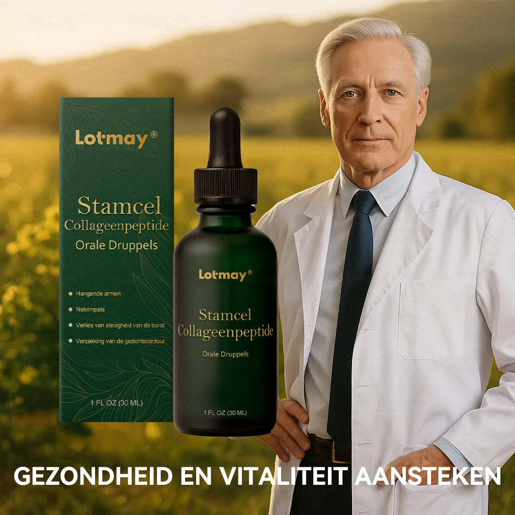 (Officieel gecertificeerde winkel) Lotmay® Stamcel‑Collageenpeptide Orale Druppels 💕 (Verstevigt en lift verslapte huid · Vermindert zichtbaar rimpels)