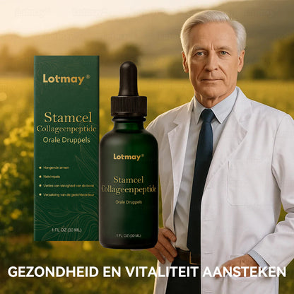 (Officieel gecertificeerde winkel) Lotmay® Stamcel‑Collageenpeptide Orale Druppels 💕 (Verstevigt en lift verslapte huid · Vermindert zichtbaar rimpels)