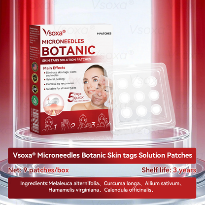 𝑉𝑠𝑜𝑥𝑎® 💧 Microneedling Plantaardige Oplossing voor Huidtags Patches 👩‍⚕️