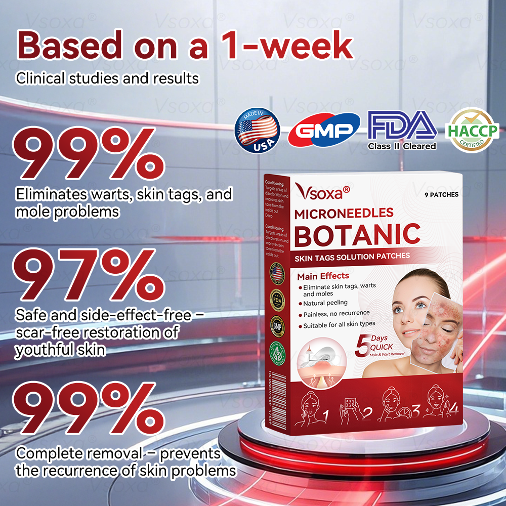 𝑉𝑠𝑜𝑥𝑎® 💧 Microneedling Plantaardige Oplossing voor Huidtags Patches 👩‍⚕️